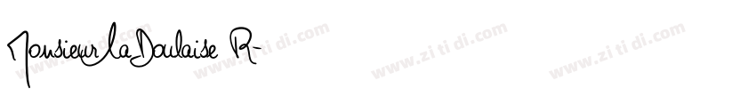 MonsieurLaDoulaise R字体转换